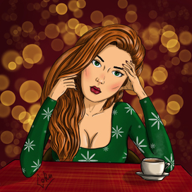 Девушка и кофе