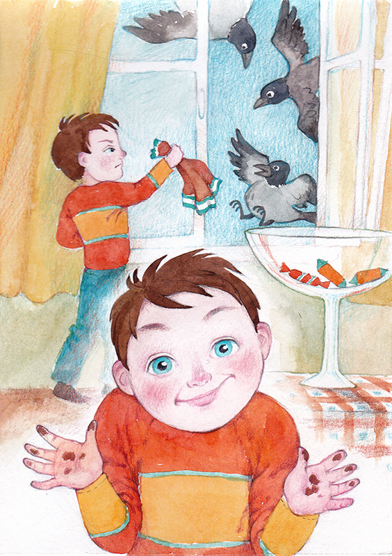  В вазе совсем не осталось конфет...