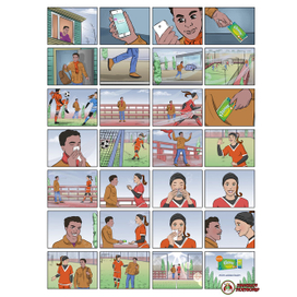 Раскадровка по слоям для аниматика рекламы салфеток Kleenex