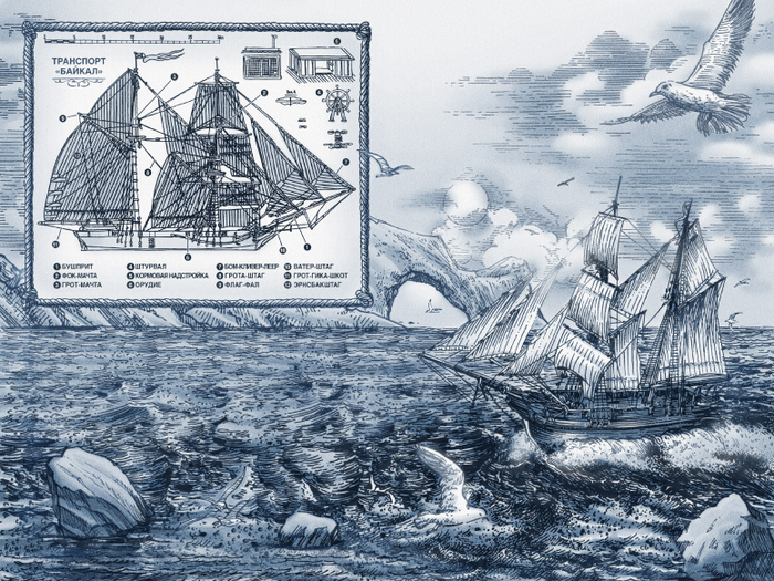 рисунок на форзац книги