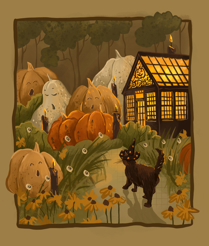 Хэллоуин и сад