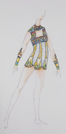 Эскиз хореографического костюма "Египет"