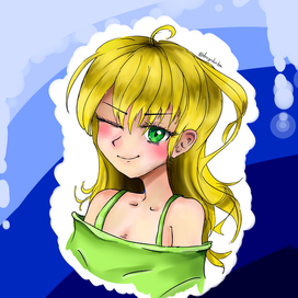 Аниме стикер