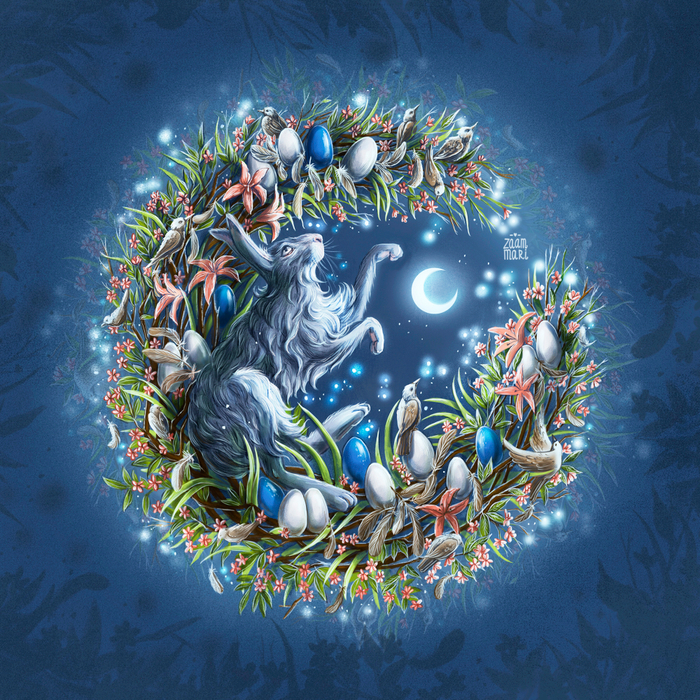 Лунный Кролик- по кельтскому празднику - Остара☀