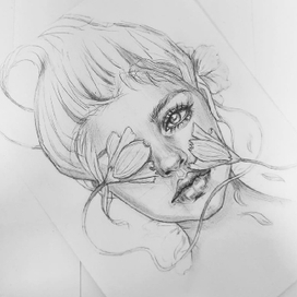 Portrait of too far gone girl