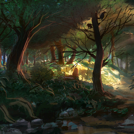 В темный лес