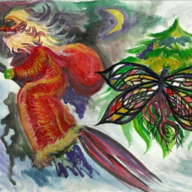 Дед мороз на метле