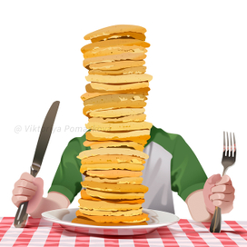Стопка блинов