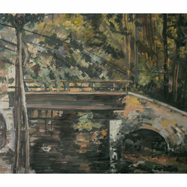 Копия картины Поль Сезанн "Маленький мост"