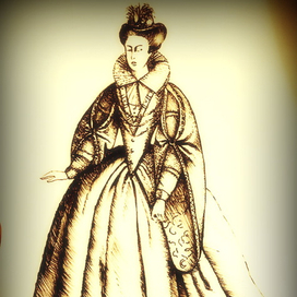 Женский исторический костюм 17 век.