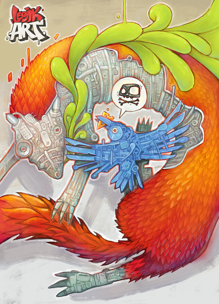 Ворона и лисица