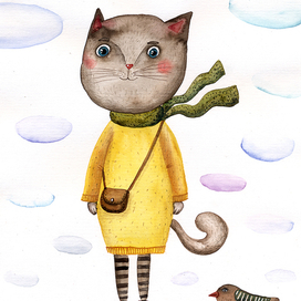 Мисс Китти в платье-свитере 🐱