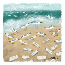 Пластик вместо птиц