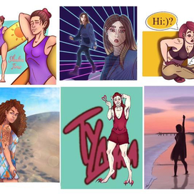 коллаж из работ