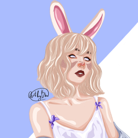 Девушка зайчик