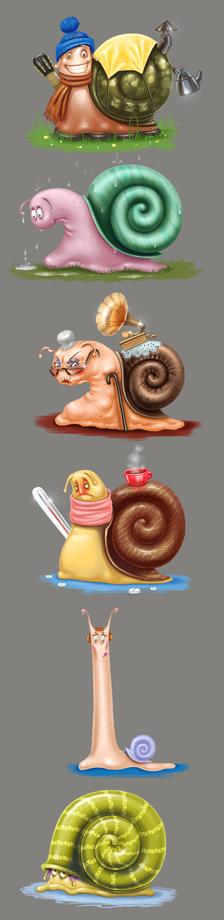 Немного улиточек для весны