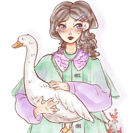 Русалочка и гусь 