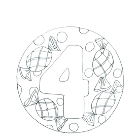 Раскраска Счет4