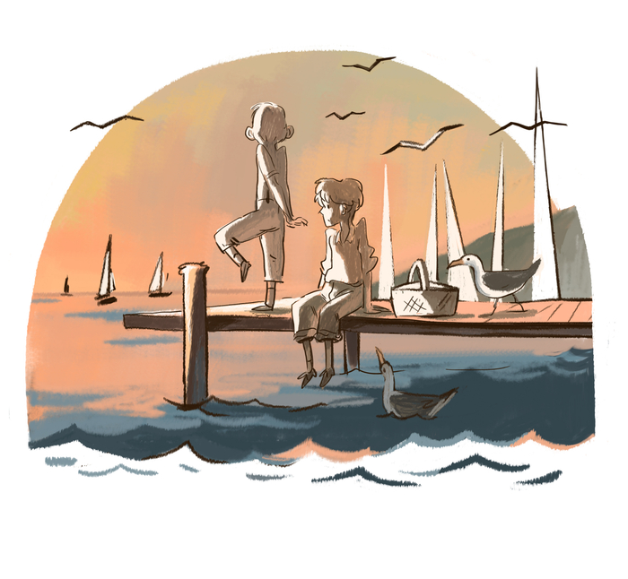 На пристани