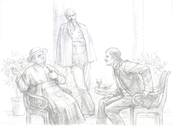 Иллюстрация к рассказу Г.К. Честертона