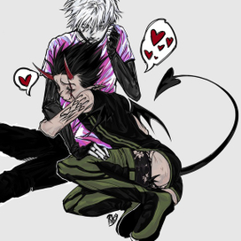 Персонажи из Hunter x Hunter Киллуа и Гон