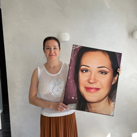 Арт по фото, распечатанный на постере