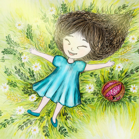  Иллюстрация к детской книге "You taught me love"