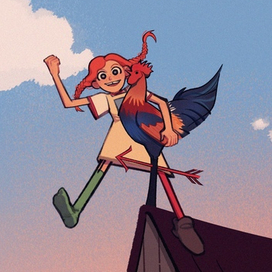 Пеппи на крыше