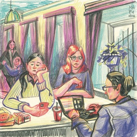 get-togethers in the dining room