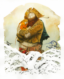 7/ illustration by Oscar Wilde "Selfish Giant"