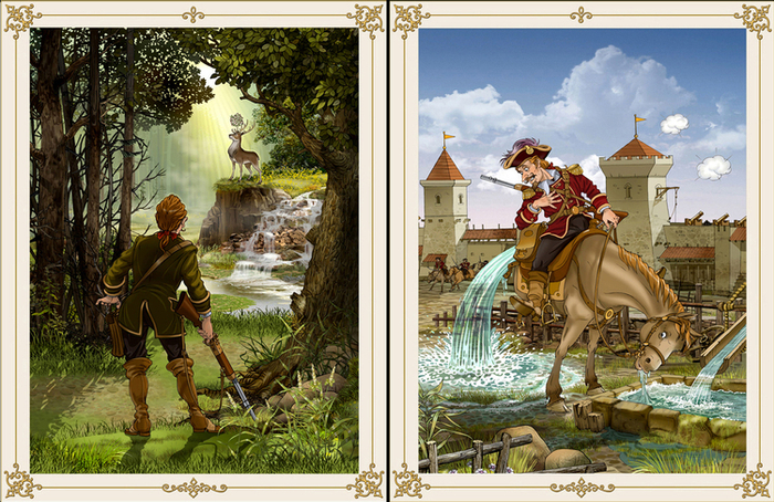 Приключения барона Мюнхаузена .