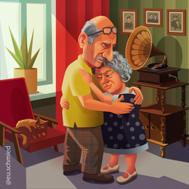 Танец настольгии.Объятия