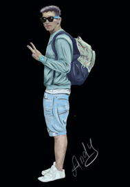 Парень с рюкзаком 