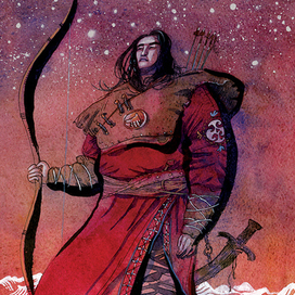 Жеке-Батыр и лук до небес