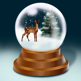 Snow globe❄️🦌