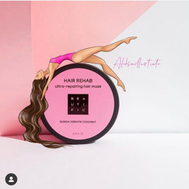 Иллюстрация для бренда косметики