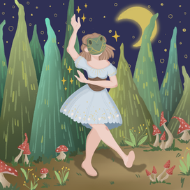 Танец под луной