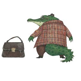 Иллюстрация к сказке Джанни Родари "Все началось с крокодила"