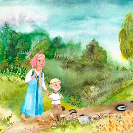 Сестрица Аленушка и братец Иванушка. Иллюстрация к видеосказке Татьяны Неделькиной