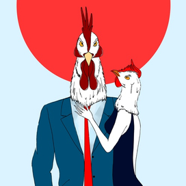 Стильные петушки