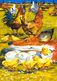 ЧЕСТНЫЙ ЛИС И КУРЫ