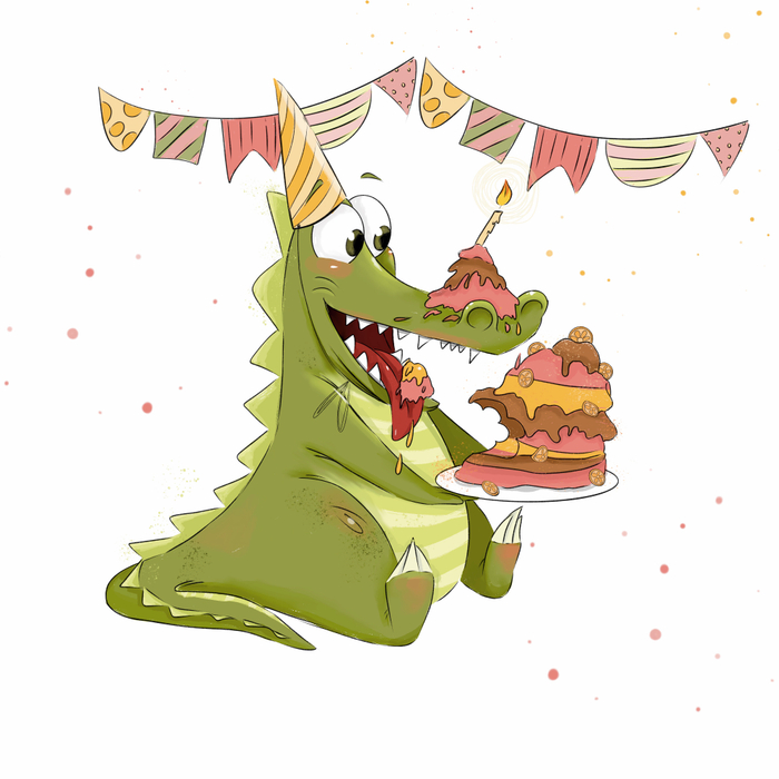 Если бы с днем рождения поздравлял крокодил 