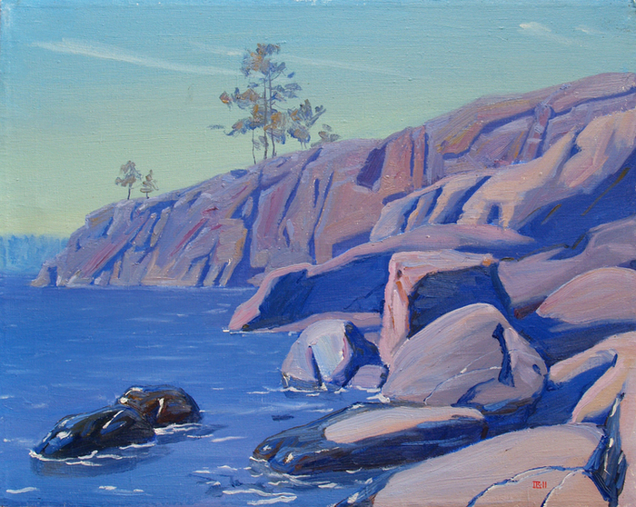 На берегу Ладожского озера