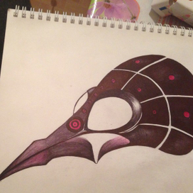 череп птички