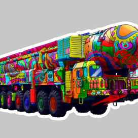 Тополь-М. Принт на футболки. Серия "Из России с любовью"