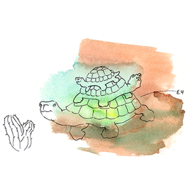Черепахи, иллюстрация к стихотворению