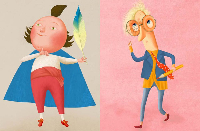 Эскизы персонажей : Ямб Лучко, Ган Чирка