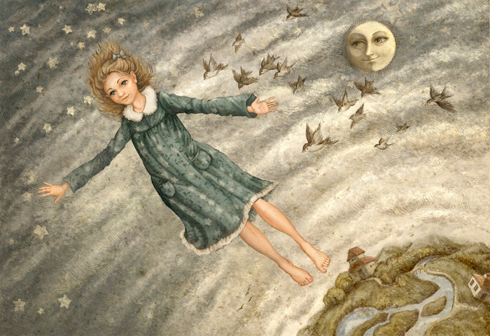 Летящая девочка