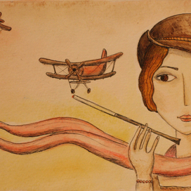 Иллюстрация к рассказу "шарф похожий на удава"