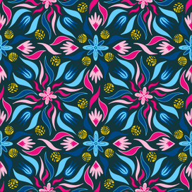 Цветочный паттерн 